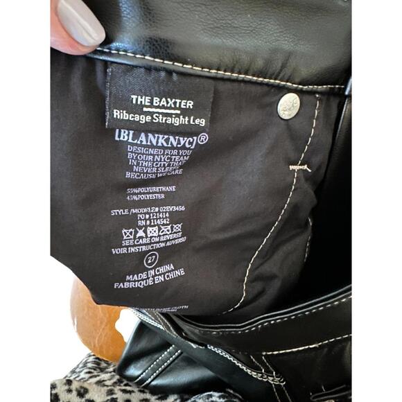 Blank NYC NWT Baxter In City Bound Carpenter Pant Sz 27 Black Grunge Streetwear - Picture 5 of 5